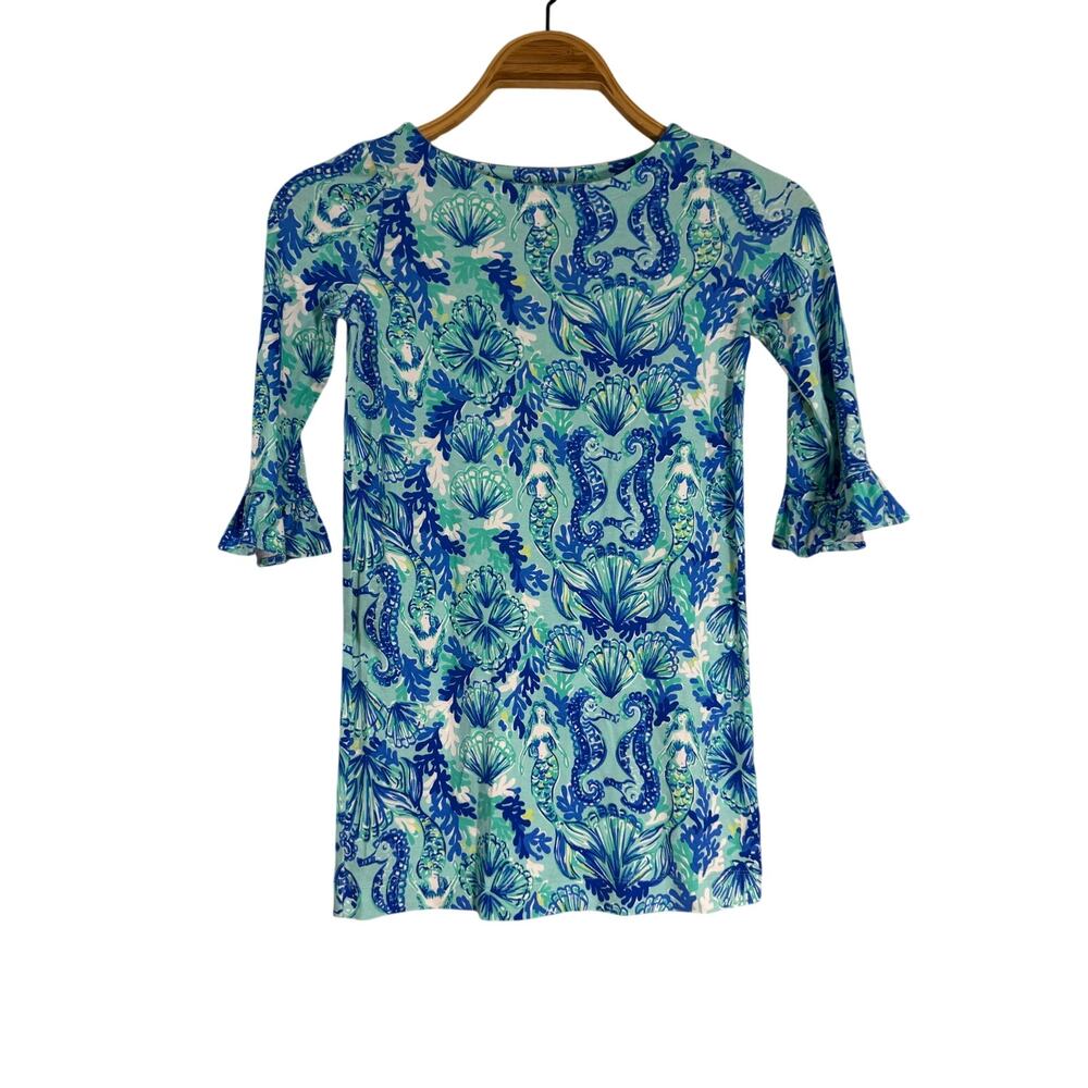 Lilly Pulitzer Seahorse Mermaid girls Dress Medium